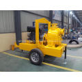 Trailer mounted type self priming sewage pump